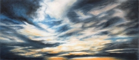 Evening Sky 50 x 116 cms 